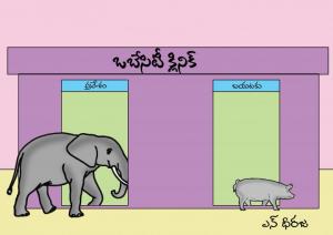 OBESITY CLINIC ELEPHANT AND PIG